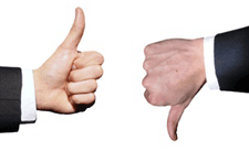 thumbs up thumbs down
