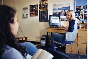 college roommates in dorm