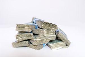stacks of money
