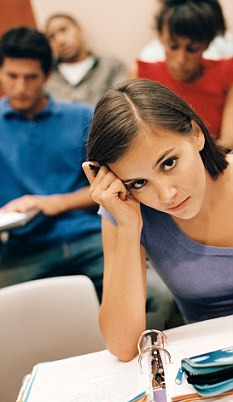 Unhappy College Student