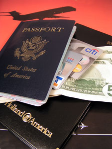 passport and money
