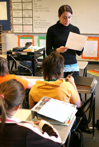 teacher in class