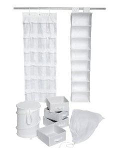 white orgnization containers