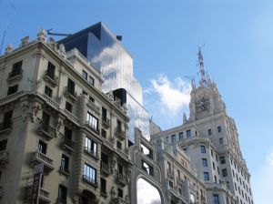 Buildings on Gran Vía, Madrid