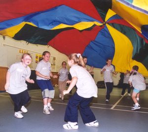 elementary school gym class