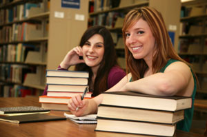 college students studying
