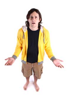 confused college student