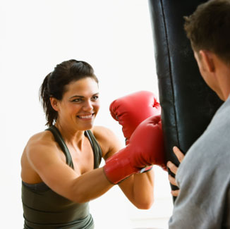 woman boxing
